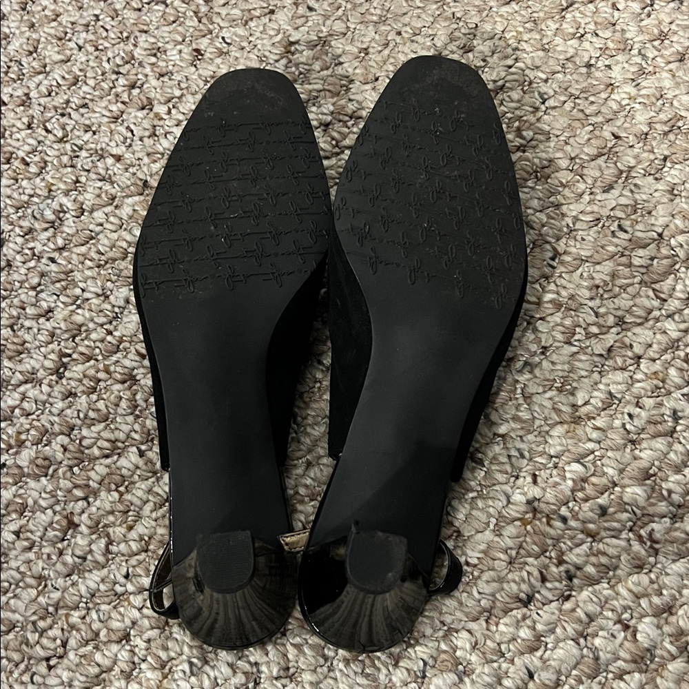Soft Style Hush Puppies Corina black  3 inch heels size 9EW - Picture 6 of 12